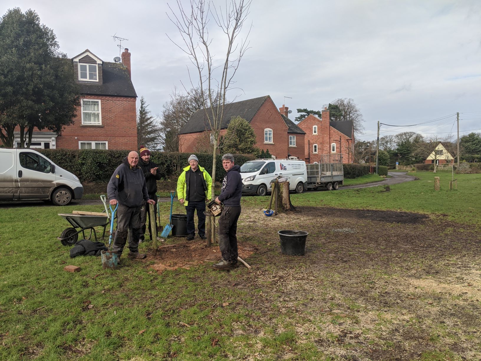 New trees arriving courtest of Kirk and the lads - a Lime...